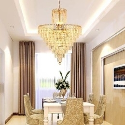 Moderne Elegant Krystal Pendel Light Konisk Lysekrone