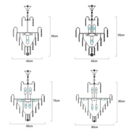 Moderne Elegant Krystal Pendel Light Konisk Lysekrone