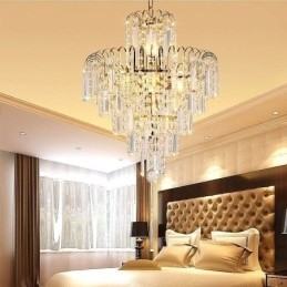 Moderne Elegant Krystal Pendel Light Konisk Lysekrone