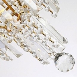 Moderne Elegant Krystal Pendel Light Konisk Lysekrone