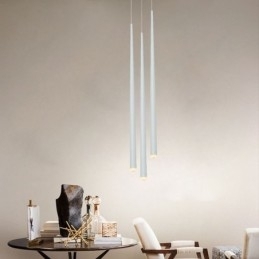 Moderne Simple Pendel Lys Cylinder Form Belysning Meteor Regn Lampe Lys