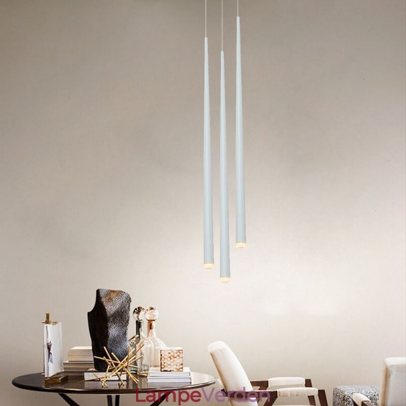 Moderne Simple Pendel Lys Cylinder Form Belysning Meteor Regn Lampe Lys