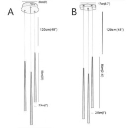 Moderne Simple Pendel Lys Cylinder Form Belysning Meteor Regn Lampe Lys