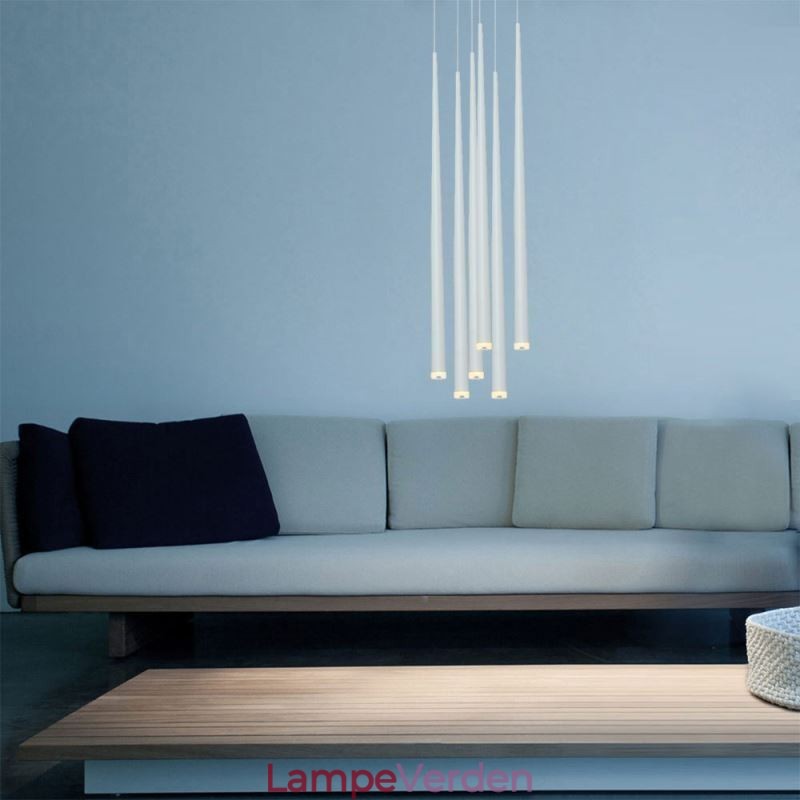 Moderne Simple Pendel Lys Cylinder Form Belysning Meteor Regn Lampe Lys
