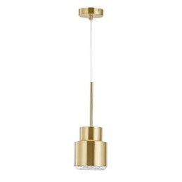 Postmoderne Glas Pendel Light Golden Cylinder Lampe Bright Lighting Light