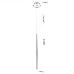 Moderne Pendellampe Cylinderform Lampe Meteor Regnbelysning