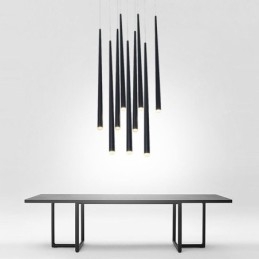 Moderne Pendellampe Cylinderform Lampe Meteor Regnbelysning
