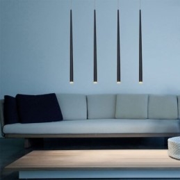 Moderne Pendellampe Cylinderform Lampe Meteor Regnbelysning