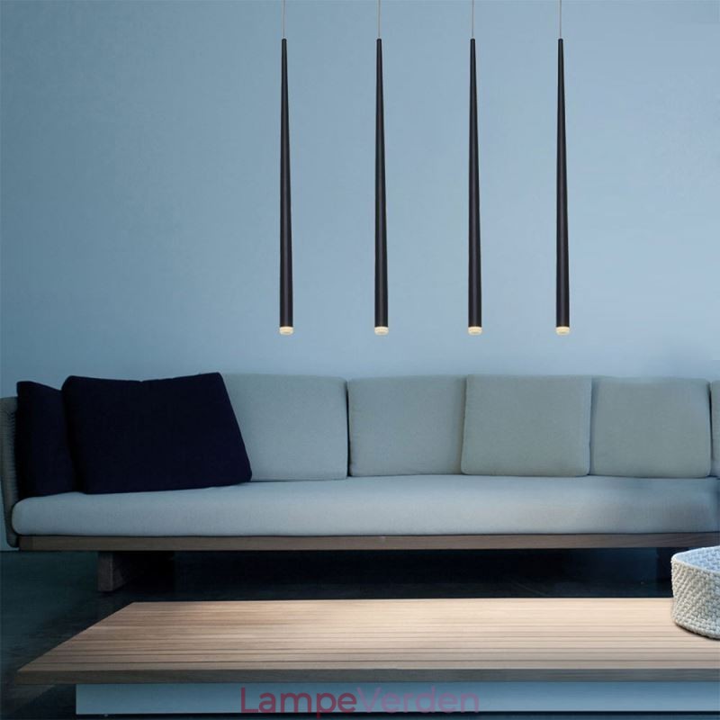 Moderne Pendellampe Cylinderform Lampe Meteor Regnbelysning