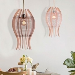 DIY Nordic Wood Fish Pendel