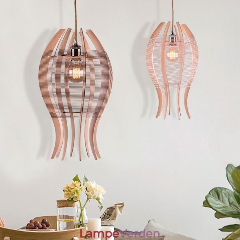 DIY Nordic Wood Fish Pendel