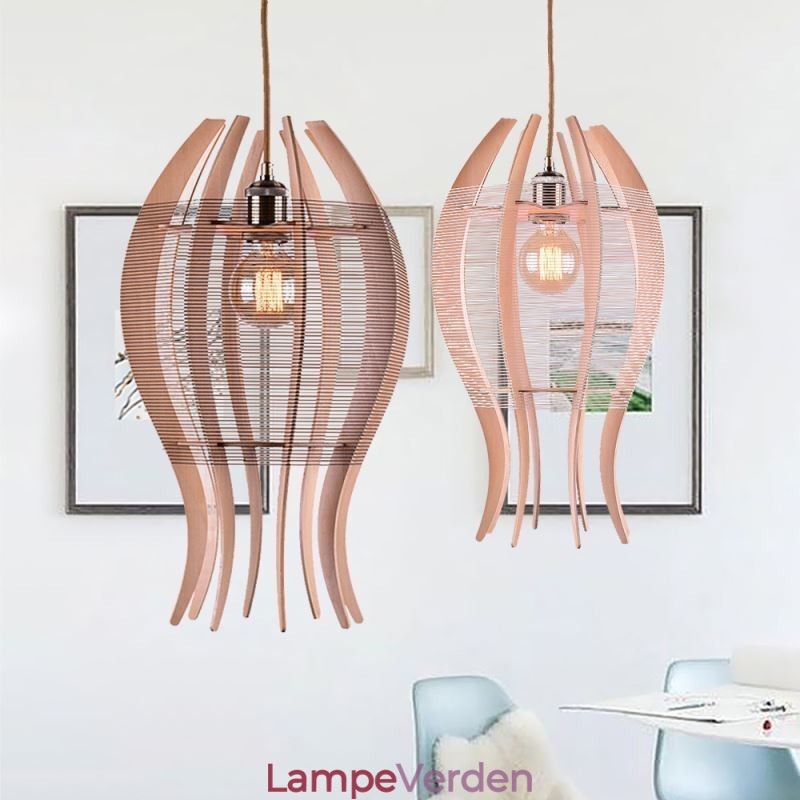 DIY Nordic Wood Fish Pendel