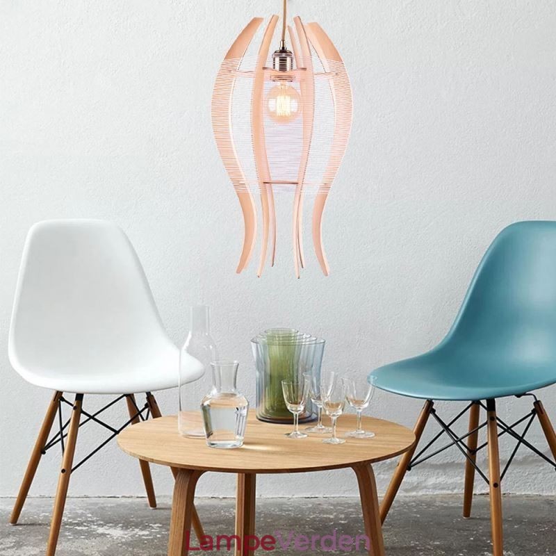 DIY Nordic Wood Fish Pendel
