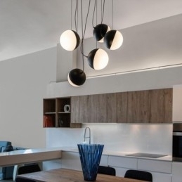Nordic Cluster Pendel Light Creative Circle Shape Lampebelysning
