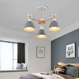 Nordic Macaron Pendel Light Creative Wood lysekrone