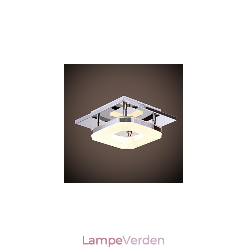 Akryl Flush Mount 1 lys moderne akryl galvanisering rustfrit stål