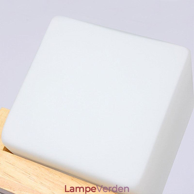 Nordic Wood Pendellampe Glas Lampeskærm Lysekrone