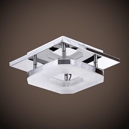 Akryl Flush Mount 1 lys moderne akryl galvanisering rustfrit stål