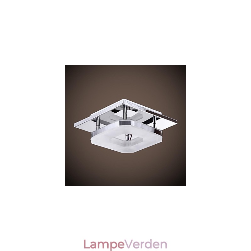Akryl Flush Mount 1 lys moderne akryl galvanisering rustfrit stål