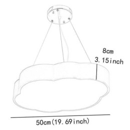 Pendel Moderne Simple Cloud Lampe Kreativ tegneseriebelysningslys