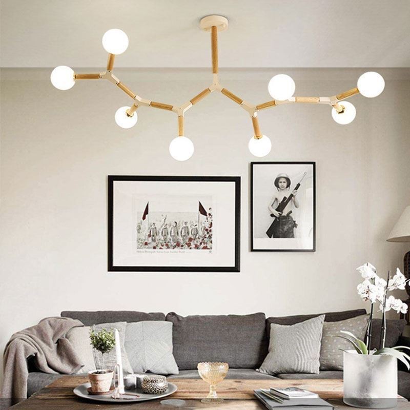 Nordic Magic Bean Pendel Creative Wooden Lighting