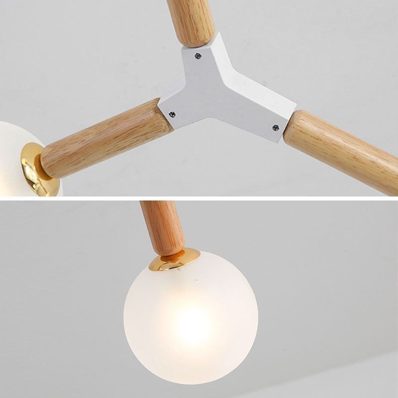 Nordic Magic Bean Pendel Creative Wooden Lighting