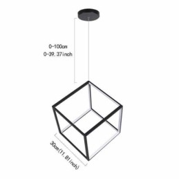 Sort pendel geometrisk kubebelysning