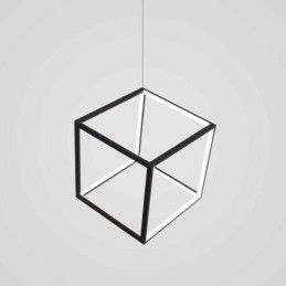 Sort pendel geometrisk kubebelysning