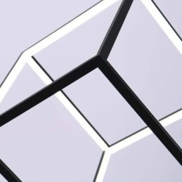 Sort pendel geometrisk kubebelysning