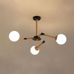 Nordic Magic Bean Pendel Creative Wooden Light Fitting