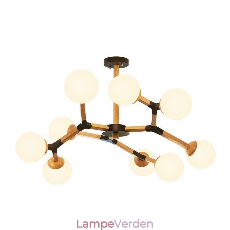 Nordic Magic Bean Pendel Creative Wooden Light Fitting