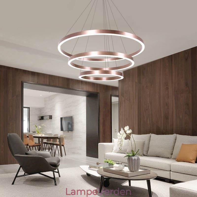Pendel Drawing Craft 3 Ringe Lampe 80+60+40cm