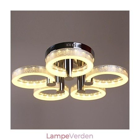 Akryl lysekrone med 5 lys (krom finish) Akryl lysekrone med 5 lys (krom finish)