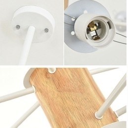 Magic Bean Pendel Creative Nordic Wooden Light Fitting