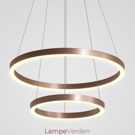 Pendel Drawing Craft 2 Ringe Lampe 60+40cm Pendel Drawing Craft 2 Ringe Lampe 60+40cm