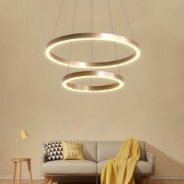 Pendel Drawing Craft 2 Ringe Lampe 60+40cm