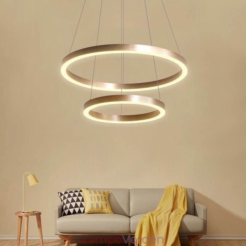 Pendel Drawing Craft 2 Ringe Lampe 60+40cm