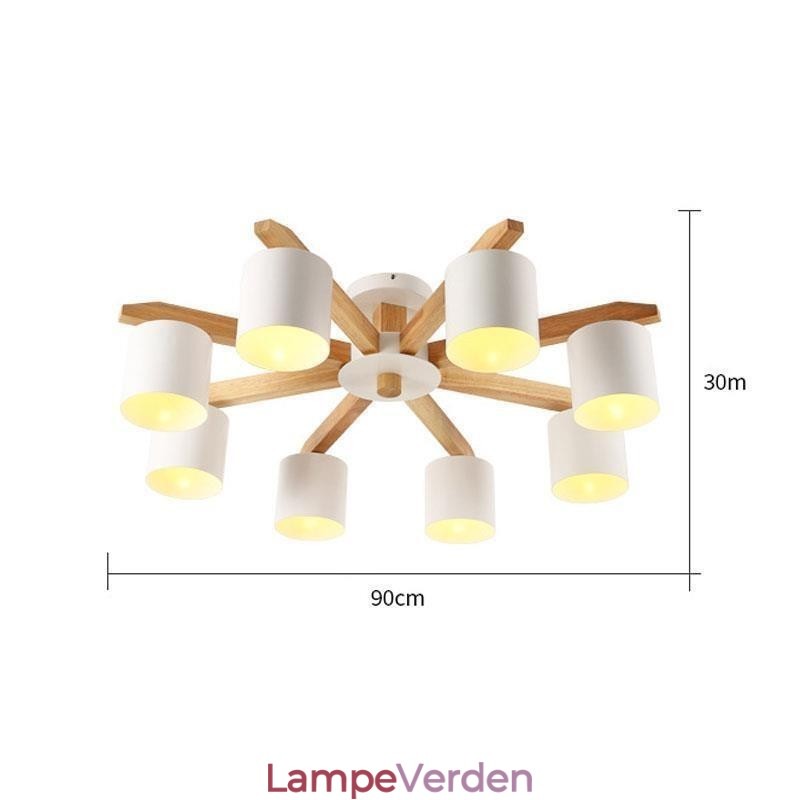 Nordic Log Pendel Macaron Light Fitting
