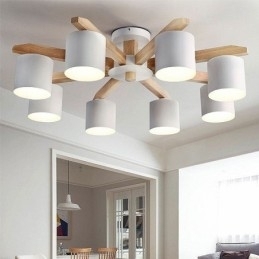 Nordic Log Pendel Macaron Light Fitting