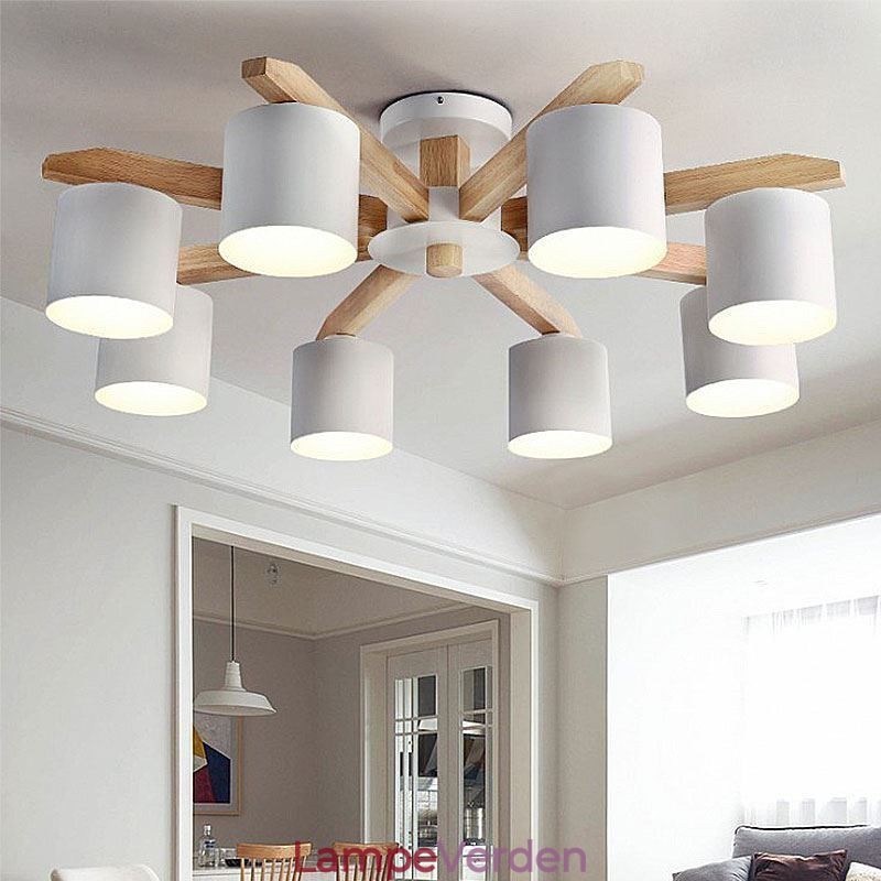 Nordic Log Pendel Macaron Light Fitting