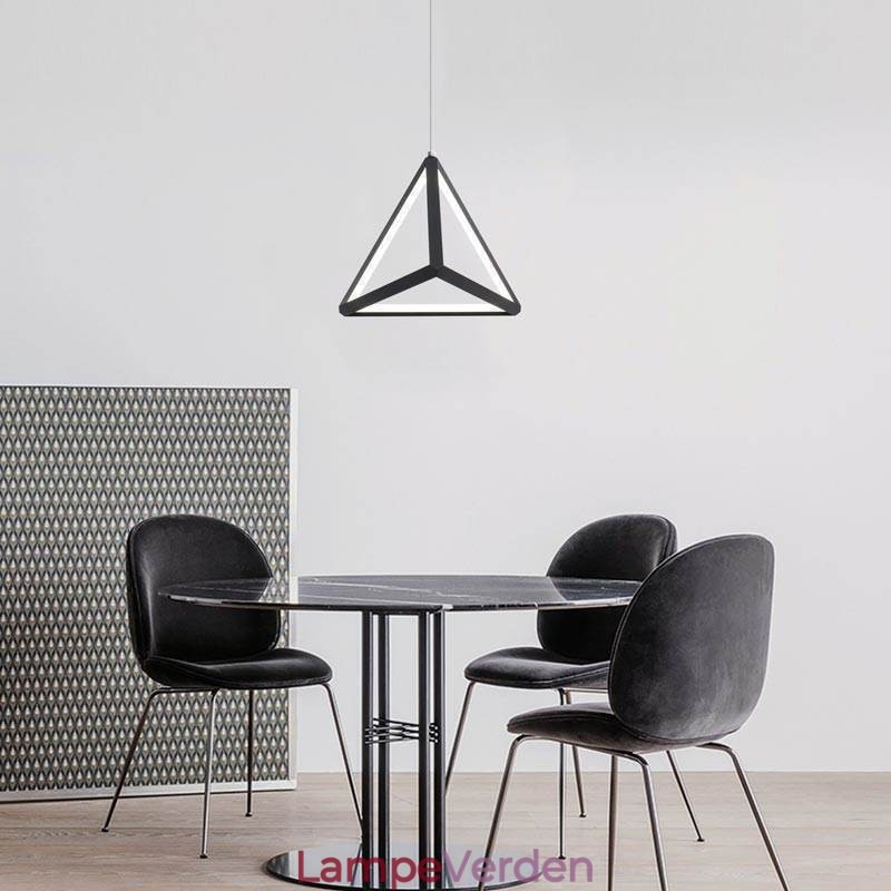 Postmoderne Pendel Geometrisk Trekant Lys Kreativ Lampebelysning