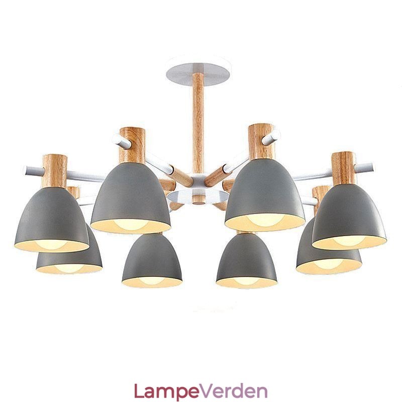 Moderne simpel Macaron pendel kreativ træbelysning