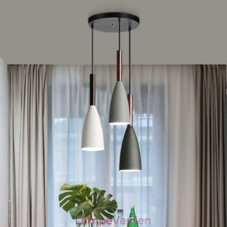 Moderne enkel pendellampe tre lys kreative aluminium kunst lysarmatur Cafe Moderne enkel pendellampe tre lys kreative aluminium kunst lysarmatur Cafe