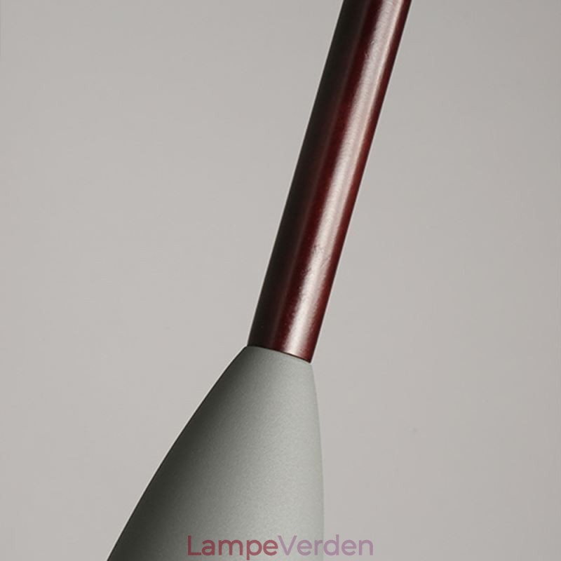 Moderne enkel pendellampe tre lys kreative aluminium kunst lysarmatur Cafe