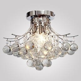 Lysekrone moderne krystal 3 lys