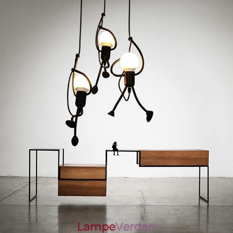 Moderne Pendel Light Creative Little Man Shape Lampe Individuel Home Light