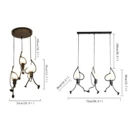 Moderne Pendel Light Creative Little Man Shape Lampe Individuel Home Light