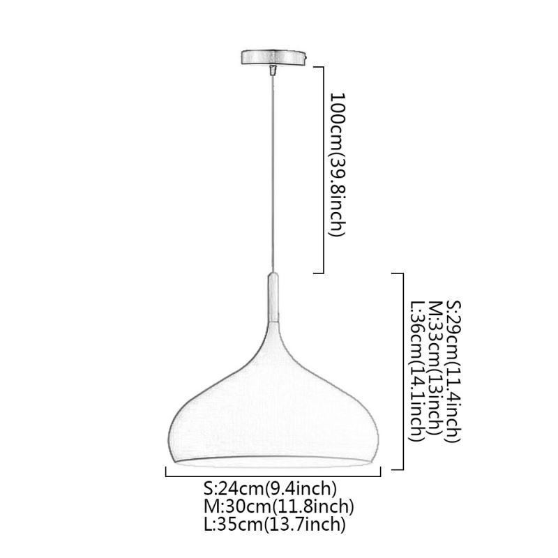 Moderne pendant lys Aluminium Macaron Lampe Home Justerbar Lys