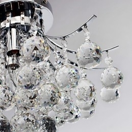 Lysekrone moderne krystal 3 lys