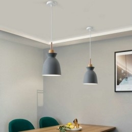 Pendel Nordic Metal Dome Macaron Farver Lampe Lys